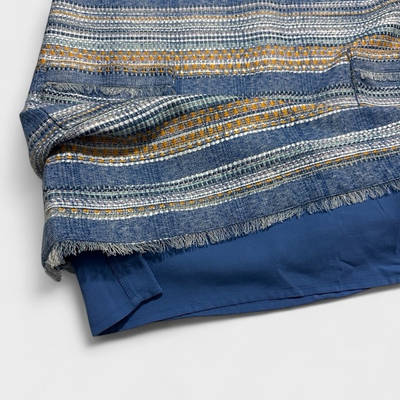 Anthropologie Akemi + Kin Dress Womens Size 12 Sleeveless Blue Striped Shift NWT - Picture 16 of 16